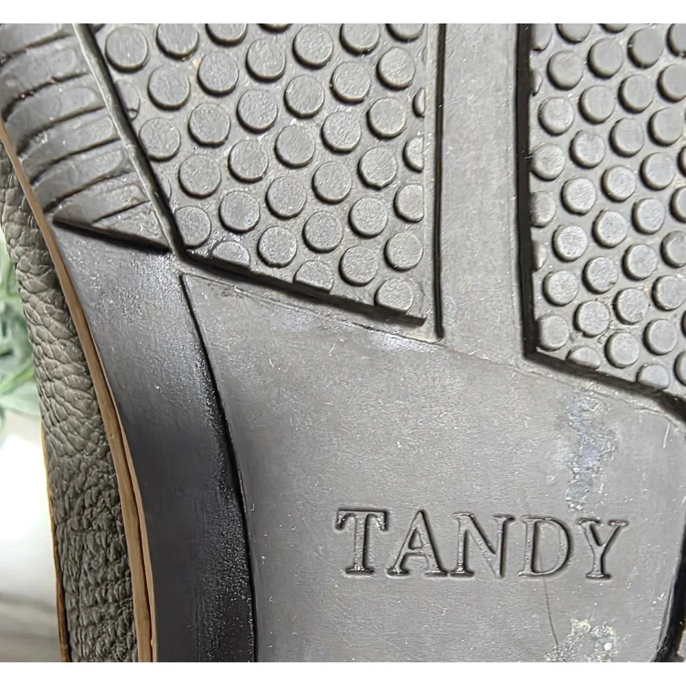 Tandy Homme Mens Leather Boat Shoes Two Tone Brown Grey 50828A 265E Size US 8.5
